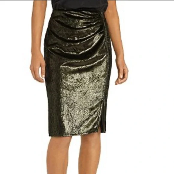 Reiss Leena Ruched Zip Detail Skirt - Picture 11 of 11